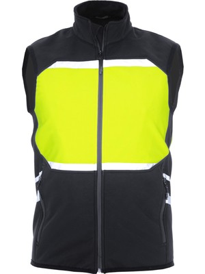 Reflektörlü Softshell Motosiklet ve Iş Güvenliği Yeleği