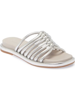 Tergan Lame Hakiki Deri Kadın Terlik - K24Y1TR67666-L9L