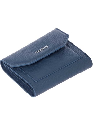 Tergan  Mavi Hakiki Deri Kadın Cüzdan - S1CB00005809-T0M
