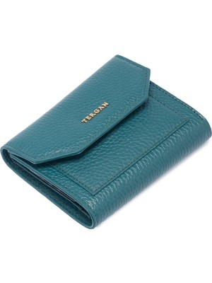 Tergan Mavi Hakiki Deri Kadın Cüzdan - S1CB00005809-T9L