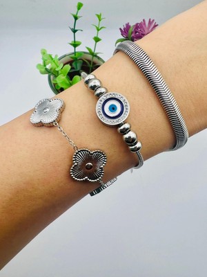 Örgü Italyan Zincir Bileklik