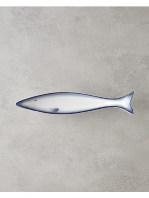 Marinova Porselen Çerezlik 27 cm Mavi-Beyaz