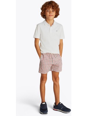 Erkek Çocuk Interlock Regular Polo T-Shirt - Beyaz