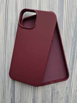 Pirok Store İphone 14 İle Uyumlu LOGOSUZ İçi Kadife Esnek Silikon Lansman Kılıf