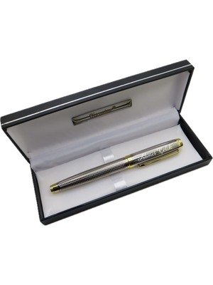 Signator® M579 Gold Krom Desenli Tükenmez Kalem | Isme Özel Kalem | Hediyelik Kalem