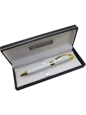 Signator® M576 Beyaz Altın Tükenmez Kalem | Isme Özel Kalem | Hediyelik Kalem