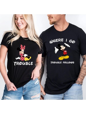 Etoile Studio Mickey And Minnie Trouble Tişörtü | Oversize Tişört | Çift Kombin Tişörtü