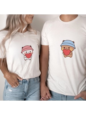 Etoile Studio Bubu Dudu Sevgili Tişörtü | Sevgililer Günü Hediyesi | Unisex Oversize Çift Kombini