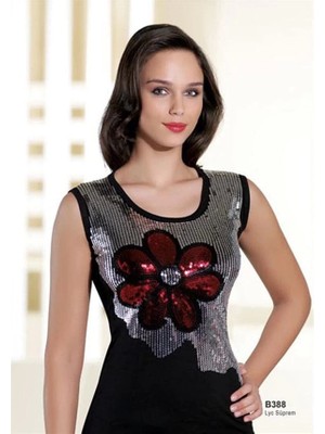 Şahinler Bayan Simli Sıfır Kol Atlet B388