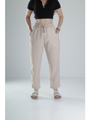 Cocopelli Lyocell Kumaş Bej Pantolon