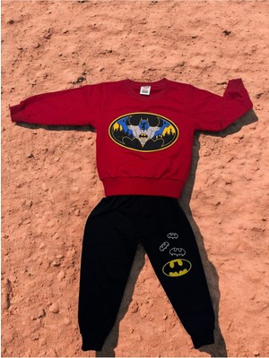 3 Iplik Takım Batmen Örümcek Adam Baskılı