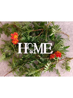 Home Yazılı Kalpli Tabela Dekoratif Obje - Biblo - Dekor