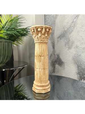 Antik Biblo Dekoratif Sütun Özel El Yapımı Parça