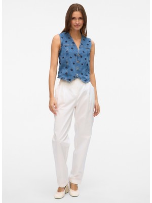 Vero Moda Pantolon, 42-32, Beyaz