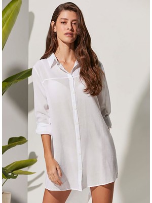 White By Nature Gömlek, 3xl, Beyaz