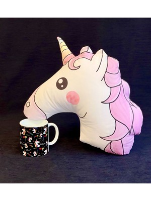 Giftmoda Unicorn Tasarımlı Kupa Ve Yastık Set