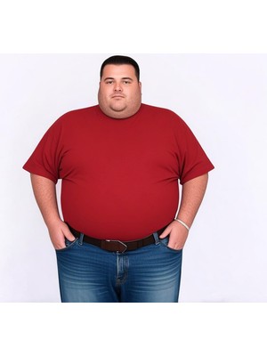 Erkek Büyük Beden Oversize Kısa Kollu T-Shirt 3xl 4xl 5xl 6xl 7xl 8xl