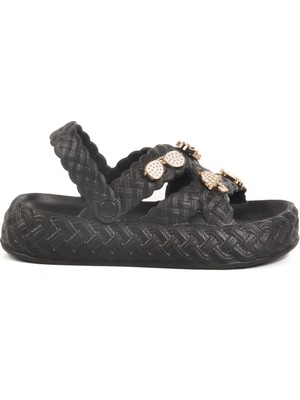 Siyah Eva Hafif Esnek Kadın Terlik 804 Z