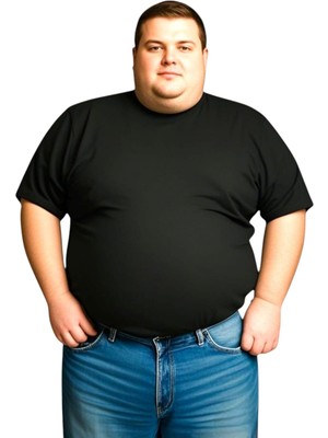 Sngl Erkek Büyük Beden Oversize Kısa Kollu T-Shirt 3xl 4xl 5xl 6xl 7xl 8xl