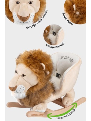 Wellgro Sallanan Oyuncak Aslan, Sallanan Ahşap Aslan