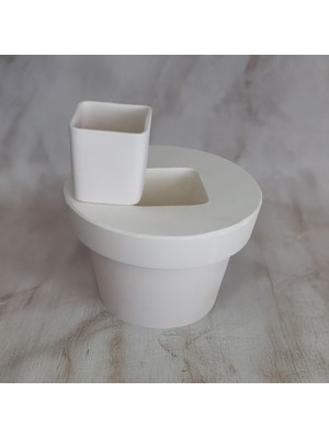 Kare Saksı Alçı Kalıbı – Kare Saksı  – Sanatsal Seri