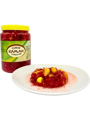 Çubuk Kaplan Turşuları Çubuk Kaplan Soslu Biberiye 1 L PET - Net 1 kg