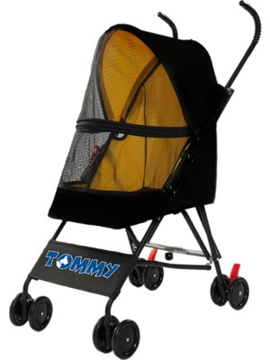 Tommy Evcil Hayvan Arabası Siyah 76.5*44*99CM Max 15KG Zrnet