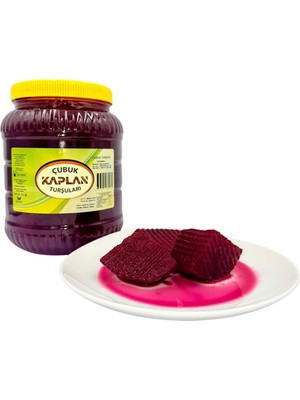 Çubuk Kaplan Turşuları 2 kg Çubuk Usulü Pancar Turşusu - Ev Yapımı Doğal Fermantasyon