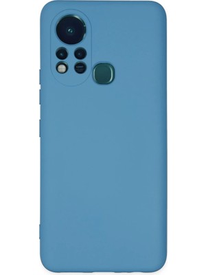 Infinix Hot 11S Kılıf Nano Içi Kadife Silikon - Mavi