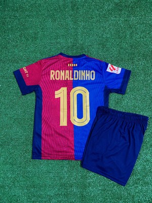 Barcelona Yeni Sezon Ronaldinho Çocuk Forması (Iç Saha)