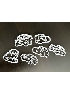 Cars Arabalar Temalı Kurabiye Kalıbı 6'lı Set