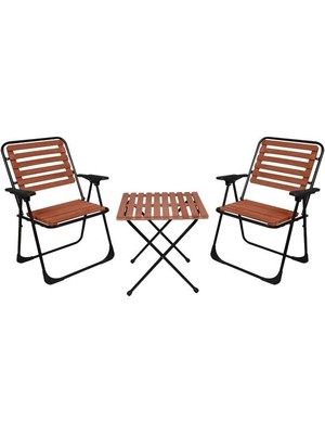 Ergan Outdoor Ahşap Masa Sandalye Takımı