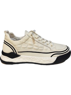 Guja Erkek Ultra Hafif Embos Deri Lastik Bağcıklı Günlük Casual Ayakkabı 2525Y572