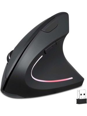 Plentiful Kablosuz Vertical Bilek Destekli Ergonomik Dikey Mouse 800/1200/1600 Dpi