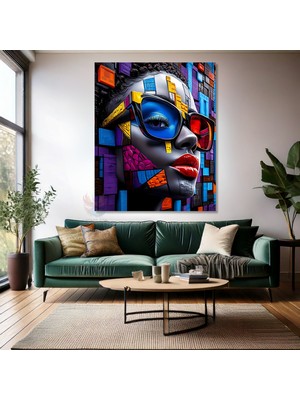Duvardaki Yüz Kanvas Baskı Tablo Duvar Tablosu Duvar Sanatı