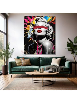 Rujlu Kanvas Tablo Marilyn Monroe Kanvas Tablo Dijital Baskı Ofis Ev Tablosu
