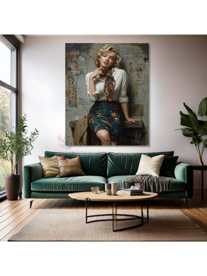 Duvar Tablosu Marilyn Monroe Kanvas Tablo Dijital Baskı Ofis Ev Tablosu