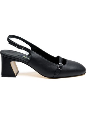 Hakiki Deri Kadın Topuklu Ayakkabı