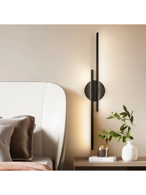 Ada Modern Siyah Dekoratif Günışığı Ledli Aplik