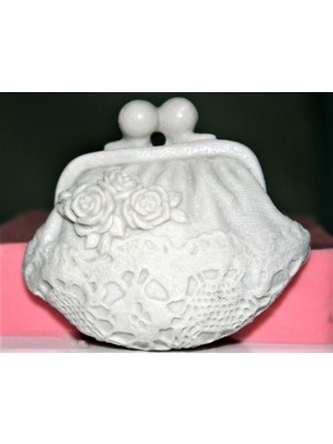 Morlalem Dantel ve Gül Dekorlu Cüzdan Silikon Kalıp K-441