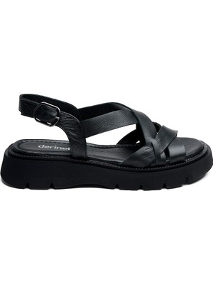 Günlük Hakiki Deri Kadın Sandalet