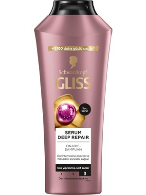 Gliss Serum Deep Repair Biotin Kompleksi ve Şakayık Çiçeği Özlü Şampuan 400 ml