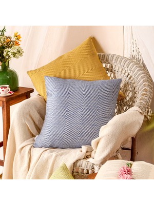 Evidea Soft Aldo Kırlent - Mavi - 50x50 cm