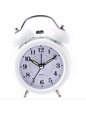 Büyük Boy Metal Masaüstü Renkli Işıklı Çalar Saat 15*11CM