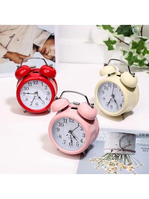 Büyük Boy Metal Masaüstü Renkli Işıklı Çalar Saat 15*11CM