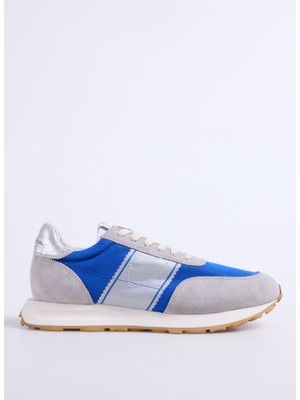 Gri - Mavi Erkek  Sneaker Tour Low Man