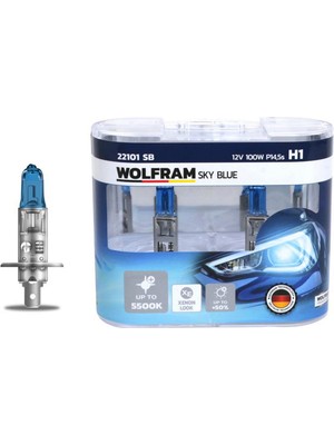 Ampul 12V H1 100 P14.5S Sky Blue Beyaz Işik Drstr