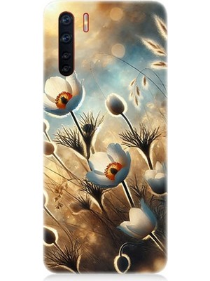 Oppo A91 Uyumlu Pamuk Dalları Bahar Ruhu  Desenli Silikon Kılıf