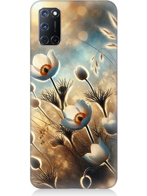 Oppo A92 Uyumlu Pamuk Dalları Bahar Ruhu  Desenli Silikon Kılıf