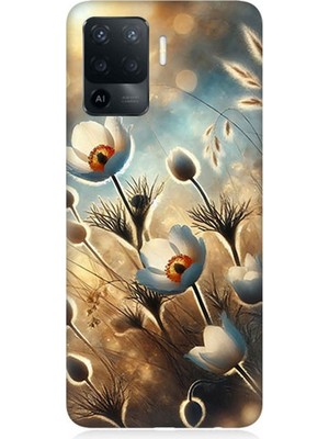 Oppo Reno 5 Lite Uyumlu Pamuk Dalları Bahar Ruhu  Desenli Silikon Kılıf